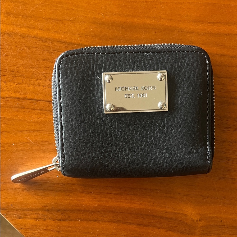 Michael Kors Black Compact Wallet